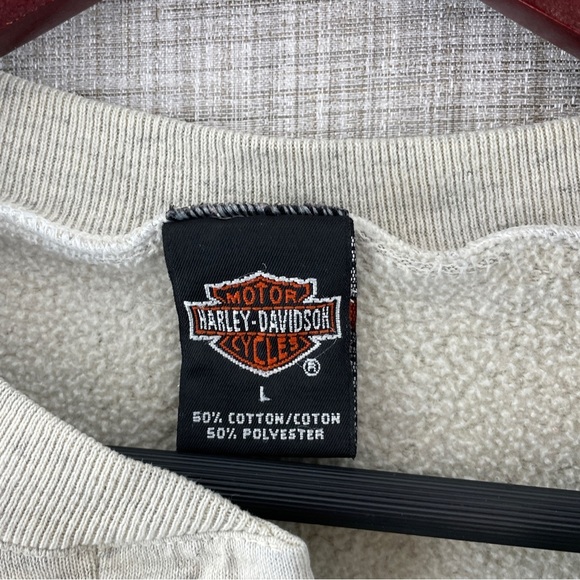 Harley-Davidson 1998 Pheonix buddy stubbs Henley sweatshirt Men's L  9048/b - Picture 3 of 9